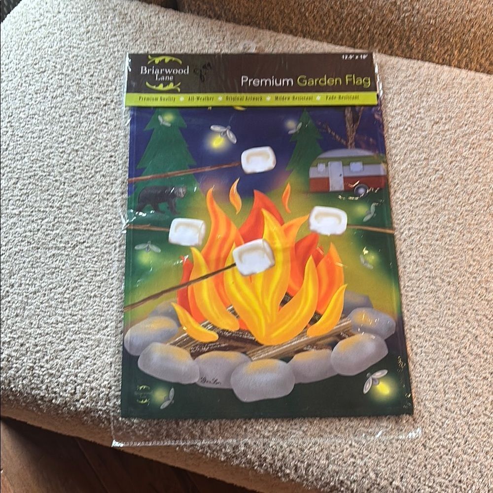 Briarwood Lane Campfire Garden Flag